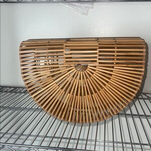 CULT GAIA - Bamboo Half-Moon Handbag